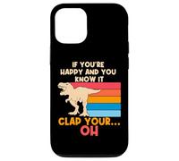 Trex Si Eres Feliz y lo Sabes, Oh, Divertidas Armas pequeñas Trex Carcasa para iPhone 12/12 Pro