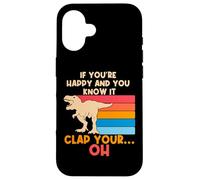 Trex Si Eres Feliz y lo Sabes, Oh, Divertidas Armas pequeñas Trex Carcasa para iPhone 16