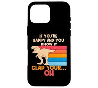 Trex Si Eres Feliz y lo Sabes, Oh, Divertidas Armas pequeñas Trex Carcasa para iPhone 16 Pro MAX