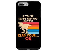 Trex Si Eres Feliz y lo Sabes, Oh, Divertidas Armas pequeñas Trex Carcasa para iPhone 7 Plus/8 Plus