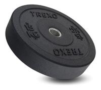 TREXO Discos Pesas Bumper Olímpicos de 15kg Discos Gym de Goma para Barra Olímpica de 50 mm de Diámetro Resistentes para Fitness para Entrenamiento de Fuerza para Crossfit para Gym en Casa TRX-BMP015