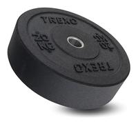 TREXO Discos Pesas Bumper Olímpicos de 20kg Discos Gym de Goma para Barra Olímpica de 50 mm de Diámetro Resistentes para Fitness para Entrenamiento de Fuerza para Crossfit para Gym en Casa TRX-BMP020