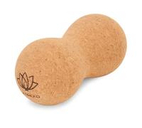 TREXO Doble bola doble de color lila de 16 x 9 x 9 cm. Fabricado en EVA flexible, duradero y ligero, doble bola de masaje con superficie antideslizante. Ideal para la cadera de la espalda y el cuello