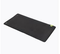 TREXO Esterilla de entrenamiento profesional profesional en negro, 100 x 50 cm, esterilla de yoga de PVC, duradera y estable, elástica, ideal para yoga, pilates, entrenamiento de fuerza, 10 mm de