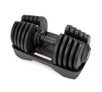 TREXO Mancuerna 18 kg con Pomo de Ajuste de Peso Mancuerna de Hierro para Fitness con Mango Ergonómico Antideslizante