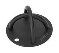 TREXO Soporte de Pared para Bandas de Entrenamiento en Negro, 12 x 12 cm, de Acero para Montaje en Pared, Posibilidad de Montaje en Pared para Cinturones de Fitness, Accesorios prácticos para