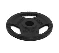 TREXO TRX-ICP001 - Disco de pesas de hierro fundido (1,25 kg, universal, duradero, con asas ergonómicas, compatible con mancuernas y asas para entrenamiento de fuerza y funcional)