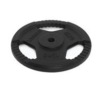 TREXO TRX-ICP001 - Disco de pesas de hierro fundido (15 kg, universal, duradero, con asas ergonómicas, compatible con pesas y asas para entrenamiento de fuerza y funcional)