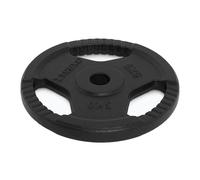 TREXO TRX-ICP001 - Disco de pesas de hierro fundido (5 kg, universal, duradero, con asas ergonómicas, compatible con mancuernas y asas para entrenamiento de fuerza y funcional)
