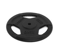 TREXO TRX-ICP001 - Disco de pesas de hierro fundido de 25 kg, universal, duradero, con asas ergonómicas, compatible con pesas y asas para entrenamiento de fuerza y función