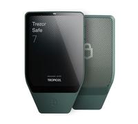 Trezor Safe 7 - Cartera de hardware criptográfico con Bluetooth, pantalla táctil a color, elemento seguro transparente, listo para cuántica (verde obsidiana)