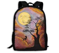 TRFashion Mochila School Backpack Beautiful Starry Night Under The Swing Girl Bookbag Casual Travel Bag For Teen Boys Girls
