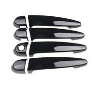 TRFBD Cubierta Decorativa 4 Cubiertas Manija Puerta Negras Brillantes para E87 para E90 E91 E92 E93 para F30 para X1 X2 X3 X4 X6 Cubiertas Manija Puerta Exterior