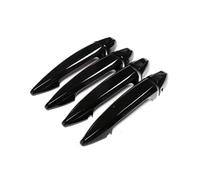 TRFBD Modificación Estilo Coche Textura Fibra Carbono Cubierta Manija Puerta Exterior Embellecedor Protector Para X1 F48 X5 X6 F15 F16 2016 2017(Bright black)