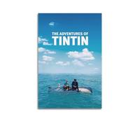 TRFJHDTRE Póster decorativo de la película The Adventures of Tintin para pared e impresión artística moderna para dormitorio familiar, 50 x 75 cm