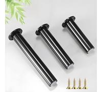 TRFVDVERD Juego de 4 Patas de acrílico Ajustables for Muebles: Patas de sofá Resistentes for Patas de Mesa de Altura Ajustable con diseño Estable.(Black,20cm/7.87inch)
