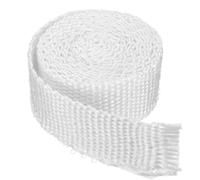 TRFVDVERD Junta de fibra de vidrio resistente a altas temperaturas for estufas de leña: cuerda de sellado duradera for chimeneas y hornos, blanca, temperatura máxima de 550 °C(2inx1/8inx118in)