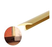 TRFVDVERD Tira de transición de Piso de latón Duradero - 1 m Protector de Borde de Alfombra a baldosa y de Madera a Vinilo for transiciones Suaves(W2cmxH0.9cm (3/4" x 3/8"))