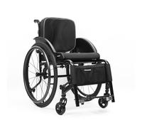 TRGCJGH Silla de Ruedas Autopropulsable para Adultos, para deportes, Freno manual, Para traslado, Aluminio, Ligera(Black,38cm Seat Width)