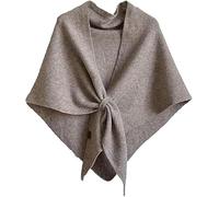 TRgqify-KM Bufanda Triangular for Mujer, Elegante, de Color Liso, Multifuncional, Estilo Retro, for protección del Cuello en Actividades al Aire Libre, Ideal for el Tiempo Libre.(Light Brown)