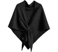 TRgqify-KM Bufanda Triangular for Mujer, Elegante, de Color Liso, Multifuncional, Estilo Retro, for protección del Cuello en Actividades al Aire Libre, Ideal for el Tiempo Libre.(Black)