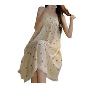TRgqify-KM Camisón de Tono Neutro for Mujer, versátil, sin Mangas, Suave y elástico, for Estar en casa, Transpirable, Ideal for Yoga, Lectura y Comodidad en Todas Las Estaciones.(Heart_XXL55-75KG)