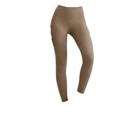 TRgqify-KM High Waist Yoga Leggings for Women Tummy Control Workout Compression Pants Moisture-Wicking Stretchy Gym Running Activewear Seamless Squat-Proof High-Rise Leggings(Khaki_XL 3PCS)
