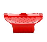 TRgqify-KM Práctico vaporizador de Silicona, Rejilla de Vapor fácil de Limpiar, Funda de Vapor de Silicona ecológica, Cocina de Alimentos for microondas (Color : L Red)