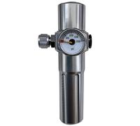 TRGYJGKF Regulador de CO₂ Compatible con Cartucho 8 g for cafeteras neumáticas Rosca Macho M10x1(Silver-1)