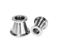 Tri abrazadera de vacío inoxidable, accesorios tubería Reduer, adaptador brida, producto elaboración cerveza(KF25-KF40)