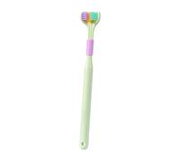 Tri Bristle Brush - Ultra Soft Filament Micros Fiber, Dentel Hygiene Tool Precision Maintenance, Ergonomic Angled Head Design Flexible Reach | Complete Interdental Enamel Care Stain Reduction