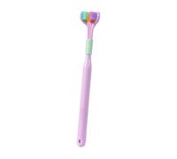 Tri Bristle Brush - Ultra Soft Filament Micros Fiber, Dentel Hygiene Tool Precision Maintenance, Ergonomic Angled Head Design Flexible Reach | Complete Interdental Enamel Care Stain Reduction