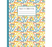 Tri-Chic Abstract Sketchbook: Aesthetic Drawing Book with Pencil Test Pages and Sketch List for Reference