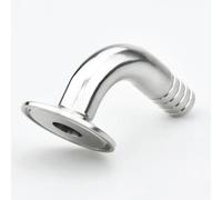 Tri Clamp Manguera Barb SS304 Sanitaria Conexión De Tubería Tri-Clamp Virola Codo 90 Grados, For Fabricantes Maquinaria Accesorios Abrazaderas Tris Acero Inoxidable(32mm x ferrule 50.5)