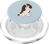Tri Color Cavalier King Charles Spaniel Perro Mamá Amante del Perro PopSockets PopGrip para MagSafe