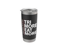 TRI More & EAT Swim Bike Run - Triatlón Endurance Vaso térmico de acero inoxidable de doble pared
