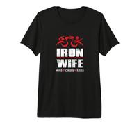 Tri Sherpa Wife Hugs Cheers Kisses Triatlón Triatleta Camiseta Premium