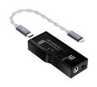 TRI TK1 - Amplificador de auriculares DAC portátil Dual CS43131 chips 32bit/384kHz DSD256 Dongle DAC Headph AMP para audio Hi-Fi con cable adaptador tipo C a Lightning para conector de auriculares de