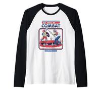 Trial by Combat Sarcastic Retro Vintage Funny Adult Humor Camiseta Manga Raglan