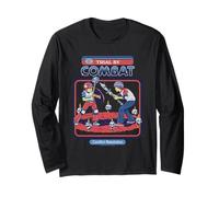 Trial by Combat Sarcastic Retro Vintage Funny Adult Humor Manga Larga
