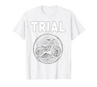 Trial Extreme Motocicleta Motorsports Mejores Pilotos Habilidad Motos Camiseta gráfica económica, Hombre, Blanco, XL