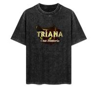 Triana Una Historia Mens Black T-Shirt Graphic tee Printed Unisex Shirt XL