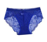 Triangel Unterwäsche Damen Panty - Unterhosen Damen Spitze Seamless Slips mit Spitze atmungsaktiv Unterhose Slips Brazien Unsichtbare Panties bequem Stretch Höschen Thongs Slip Schlüpfer