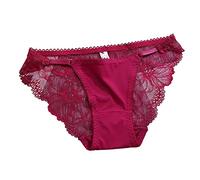 Triangel Unterwäsche Damen Panty - Unterhosen Damen Spitze String Tanga Nahtlos Hipsters Slips Brasil bequem Seamless Panties Skiny atmungsaktiv Höschen Dünn Thong Einfarbig Slip Schlüpfer