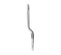 triangle 50 498 20 01 Pinzette zweifach gekröpft 20 cm professionelle Qualität aus Edelstahl kleine Kochpinzette gebogen