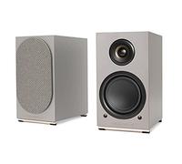 Triangle - Altavoces Activos AIO Twin - Altavoces de Estantería Wi-Fi & Bluetooth con Amplificador 2x50W - Audio HD - Entradas Phono/Plato + TV Óptica - 165 x 304 x 235 mm - Gris Lino (Par)