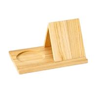 Triangle Book Holder - Wooden 25cm, Wooden Reading Rest, Natural Finish | Rustic Beauty, Bedside Book Stand, Desktop Bookcase Decor For Bedroom, Home, Studio, Bookstore, Reading, Books Lovers