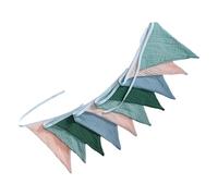 Triangle Bunting Flag - 15cm Reusable Multicolor Pennant Garland, Lightweight Fabric Flags, Decorative Party Accessory | Colorful Flag Banner For Home Classroom Birthday Celebration Events