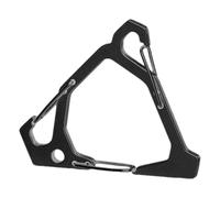 Triangle Carabiner - Stainless Steel Build, Heavy-Duty Strength, Secure Locking Design, Resistant | Suspending Equipment, Camping Gear, Outdoor Utility, Load Bearing Hook, Industrial Use