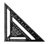 Triangle Measuring Tool - Metric Scale Ruler, Metal Precision Square | Woodworking Carpentry Construction Drafting Architectural Engineering, Professional Grade Layout Instrument Marking Device For Pr